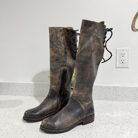 Bed Stu Women’s Manchester Tall Equestrian Style Boots Rustic Brown Size 6 NWOB - Picture 1 of 9